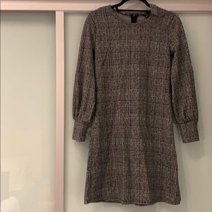 Black and white checkered holiday dress